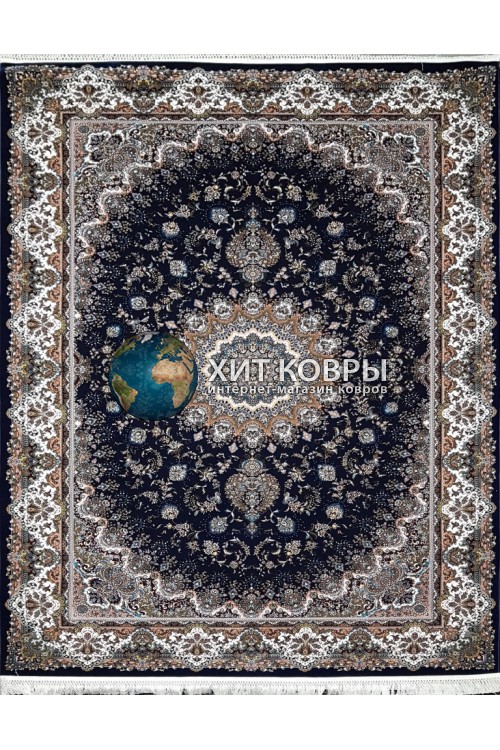Иранский ковер Abrishim 20101 Синий